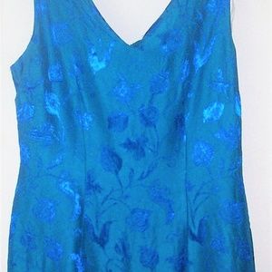 Dressy blue floral dress